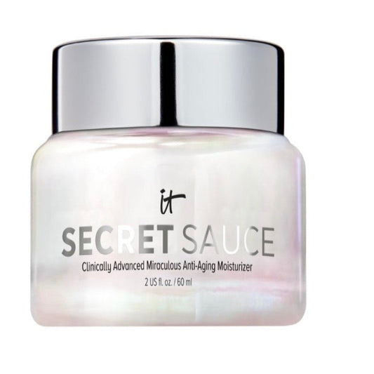 IT Cosmetics Secret Sauce Anti-Aging Moisturizer - Hydrating & Plumping Facial Cream - For Fine Lines, Wrinkles, Dark Spots - Vegan - Day or Night - 2 Fl. Oz